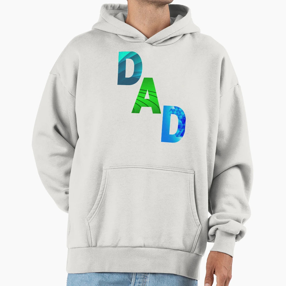 Blue Green Dad Fathers Day Hoodie - Graphic Print for Adults - T-Shirt, Sweatshirt, Hoodie