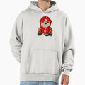 Football Player Teddy Bear Hoodie - Aesthetic Graphic Men Women - T-Shirt, Sweatshirt, Hoodie