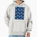 Blue Lightning Bolts Pattern Hoodie - Graphic Print Unisex - T-Shirt, Sweatshirt, Hoodie