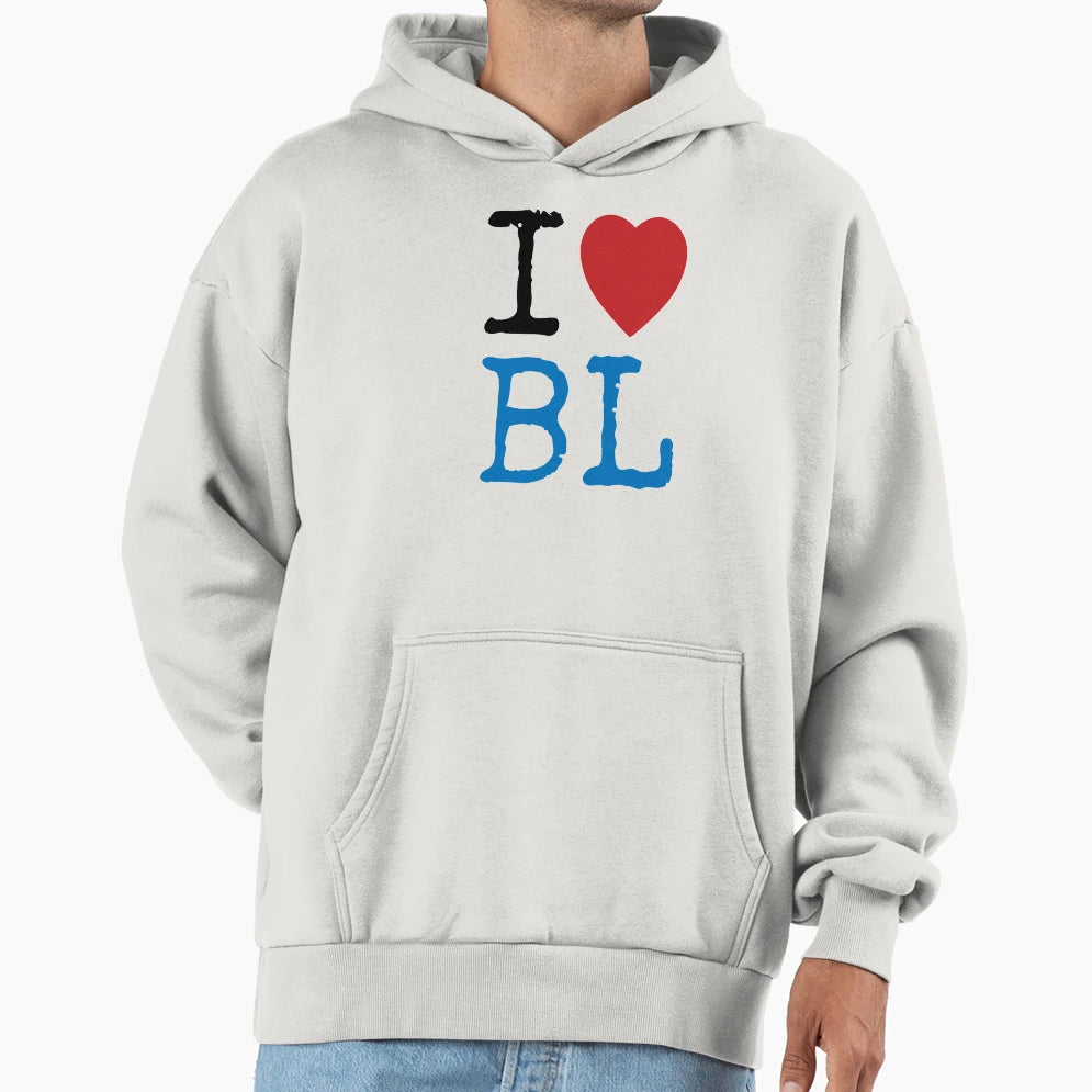 I Love Bl Hoodie - Minimalist Print Unisex - T-Shirt, Sweatshirt, Hoodie