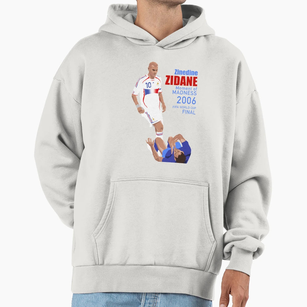 Zidane Moment Madness Hoodie - Novelty Apparel Unisex - T-Shirt, Sweatshirt, Hoodie