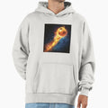 Blazing Celestial Goal Soccer Hoodie - Trendy Graphic for Adults - T-Shirt, Sweatshirt, Hoodie