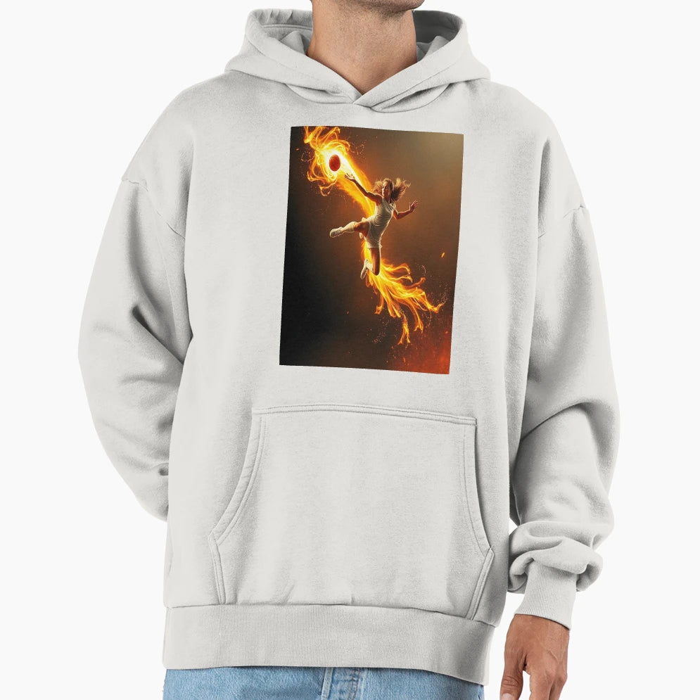 Handball Player Heat Action Hoodie - Trendy Graphic for Adults - T-Shirt, Sweatshirt, Hoodie