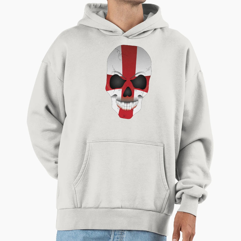 English Vampire Skull Flag Hoodie - Streetwear Style Unisex - T-Shirt, Sweatshirt, Hoodie