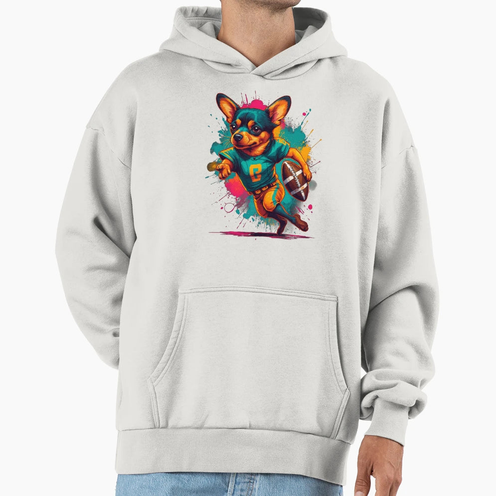 Dachshund Pinscher Chihuahua Dog Hoodie - Custom Art Print for Adults - T-Shirt, Sweatshirt, Hoodie