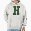Alphabet Green H Sports Letter H Hoodie - Trendy Graphic Unisex - T-Shirt, Sweatshirt, Hoodie