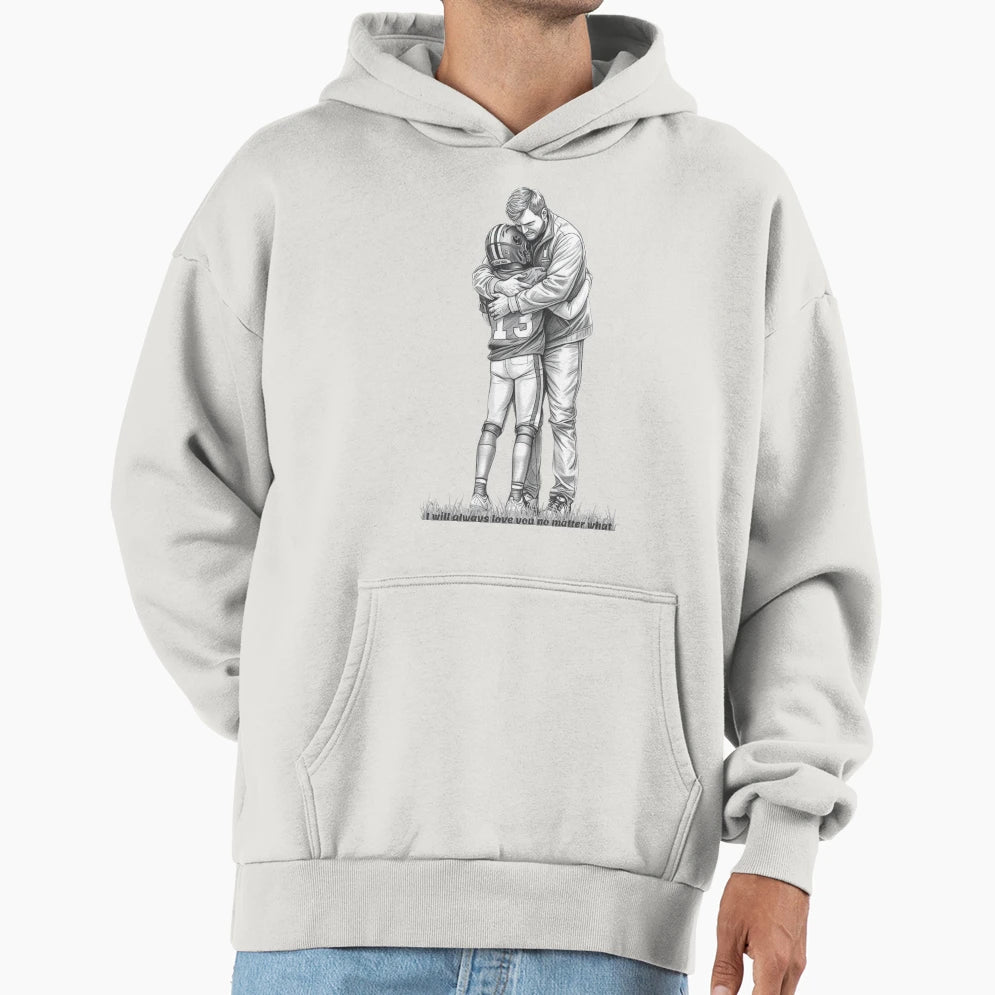 Father And Son Hug I Will Always Love You Hoodie - Unique Graphic Unisex - T-Shirt, Sweatshirt, Hoodie