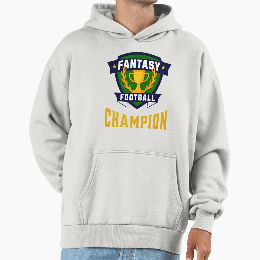 Fantasy Football Champion Hoodie - Aesthetic Graphic Unisex - T-Shirt, Sweatshirt, Hoodie