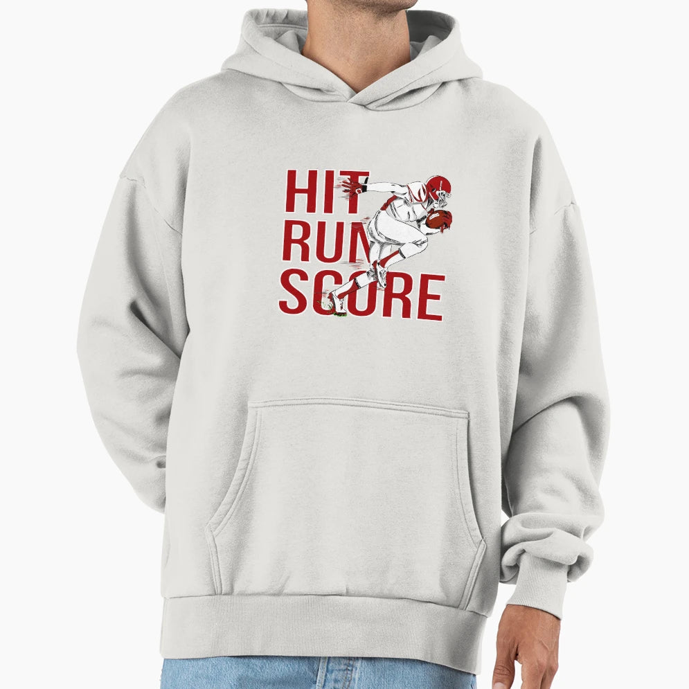 Hit Run Score Hoodie - Graphic Print Unisex - T-Shirt, Sweatshirt, Hoodie