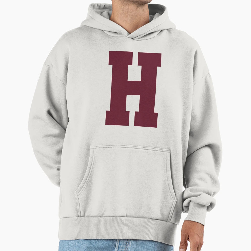 Alphabet Maroon H Sports Letter H T-Shirt - Minimalist Print Men Women - T-Shirt, Sweatshirt, Hoodie
