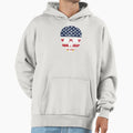 Skull American Flag Hoodie - Graphic Print Men Women - T-Shirt, Sweatshirt, Hoodie