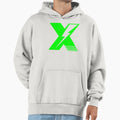 X Croc Logo Black Hoodie - Custom Art Print Unisex - T-Shirt, Sweatshirt, Hoodie