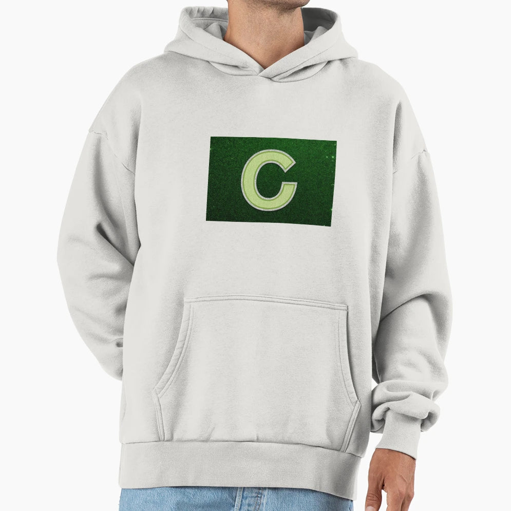 Light Green Letter C Patch Scl Hoodie - Unique Graphic Unisex - T-Shirt, Sweatshirt, Hoodie
