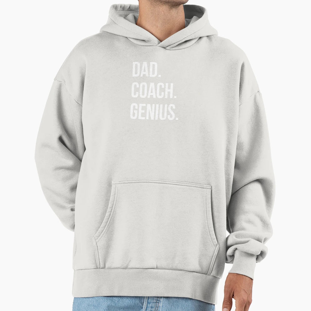 Dad Coach Hoodie - Graphic Print Men Women - T-Shirt, Sweatshirt, Hoodie
