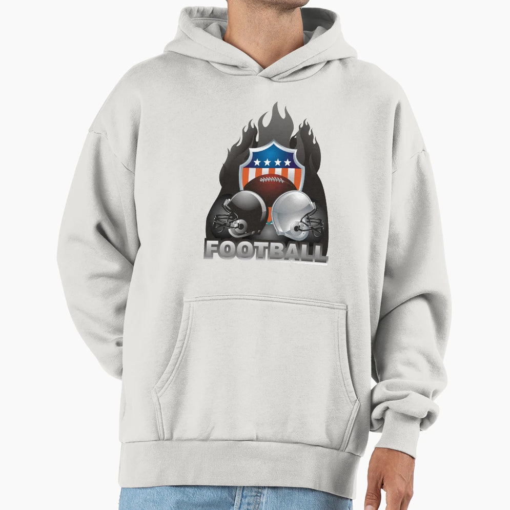 American Football Hoodie - Fun Novelty Design Unisex - T-Shirt, Sweatshirt, Hoodie