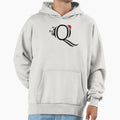 Copy Panda Letter Q Alphabet Hoodie - Aesthetic Graphic for Adults - T-Shirt, Sweatshirt, Hoodie