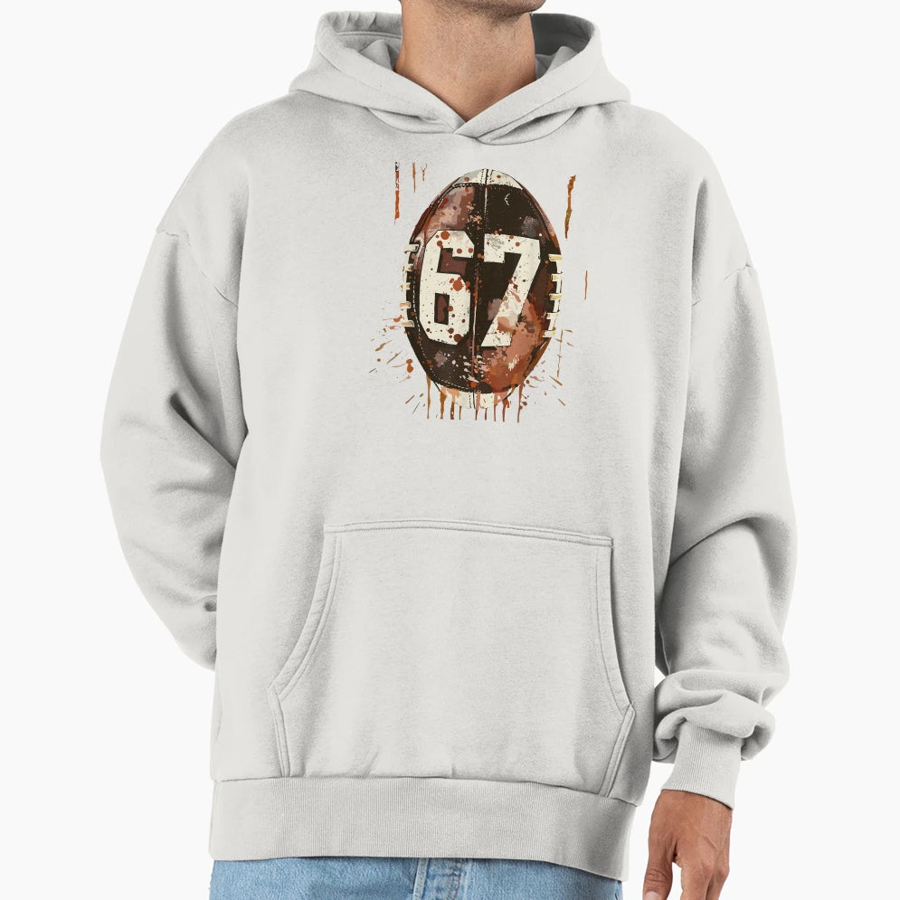 Football 67 Six Seven Alpha Slang 6 7 Hoodie - Unique Graphic for Adults - T-Shirt, Sweatshirt, Hoodie
