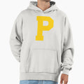 Alphabet Yellow P Sports Letter P Hoodie - Aesthetic Graphic Unisex - T-Shirt, Sweatshirt, Hoodie
