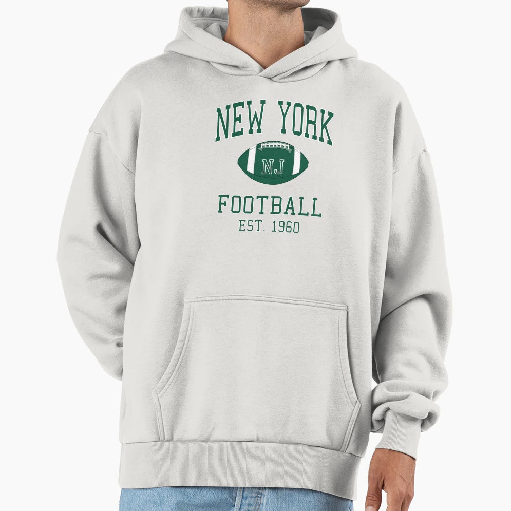 New York Football Hoodie - Streetwear Style Men Women - T-Shirt, Sweatshirt, Hoodie