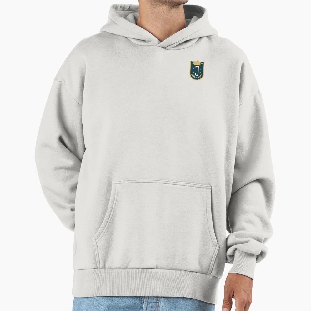 Ornamental Letter J Gold Monogram Hoodie - Graphic Print for Adults - T-Shirt, Sweatshirt, Hoodie