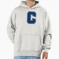 Chs C Logo White Stripe Hoodie - Fun Novelty Design Unisex - T-Shirt, Sweatshirt, Hoodie