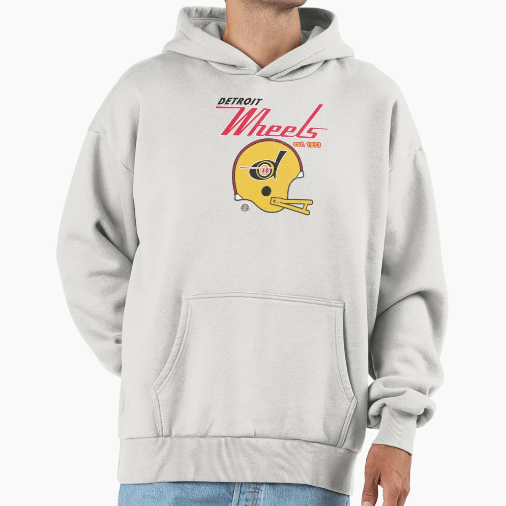 Detroit Wheels Hoodie - Fun Novelty Design Men Women - T-Shirt, Sweatshirt, Hoodie
