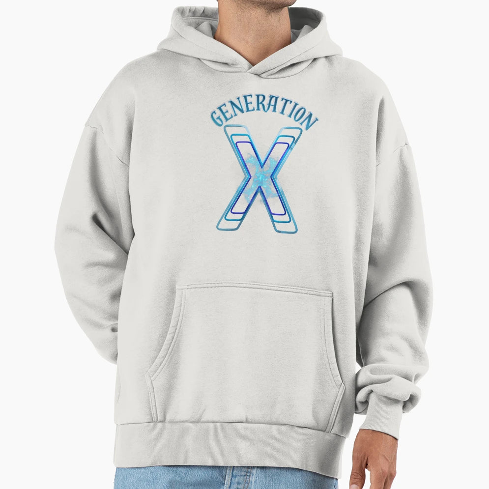 Generation X Flame Hoodie - Unique Graphic Men Women - T-Shirt, Sweatshirt, Hoodie