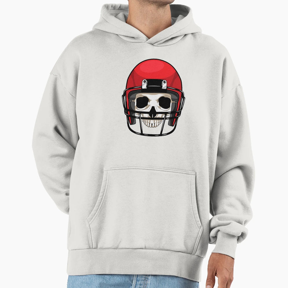 Skull American Football Sports Hoodie - Fun Novelty Design Unisex - T-Shirt, Sweatshirt, Hoodie