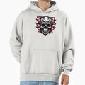 Metal Skull And Lightning Bolts Hoodie - Casual Everyday Wear Unisex - T-Shirt, Sweatshirt, Hoodie