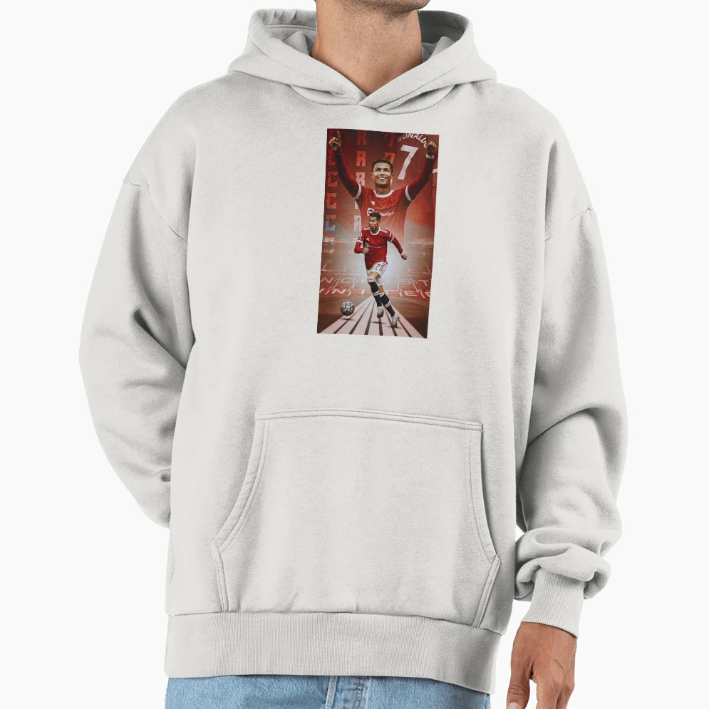 Cristiano Ronaldo Manchester Home Hoodie - Novelty Apparel Men Women - T-Shirt, Sweatshirt, Hoodie
