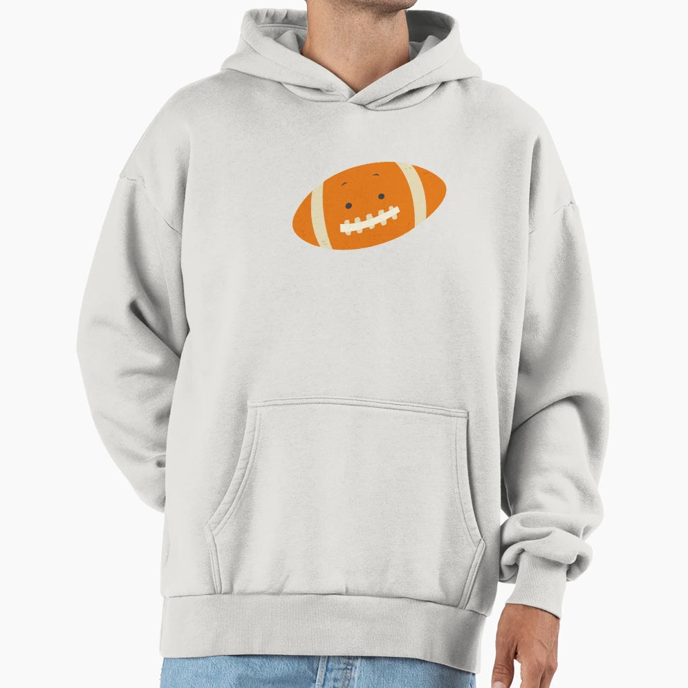 Football Funny Zipped Mouth Face Hoodie - Novelty Apparel for Adults - T-Shirt, Sweatshirt, Hoodie