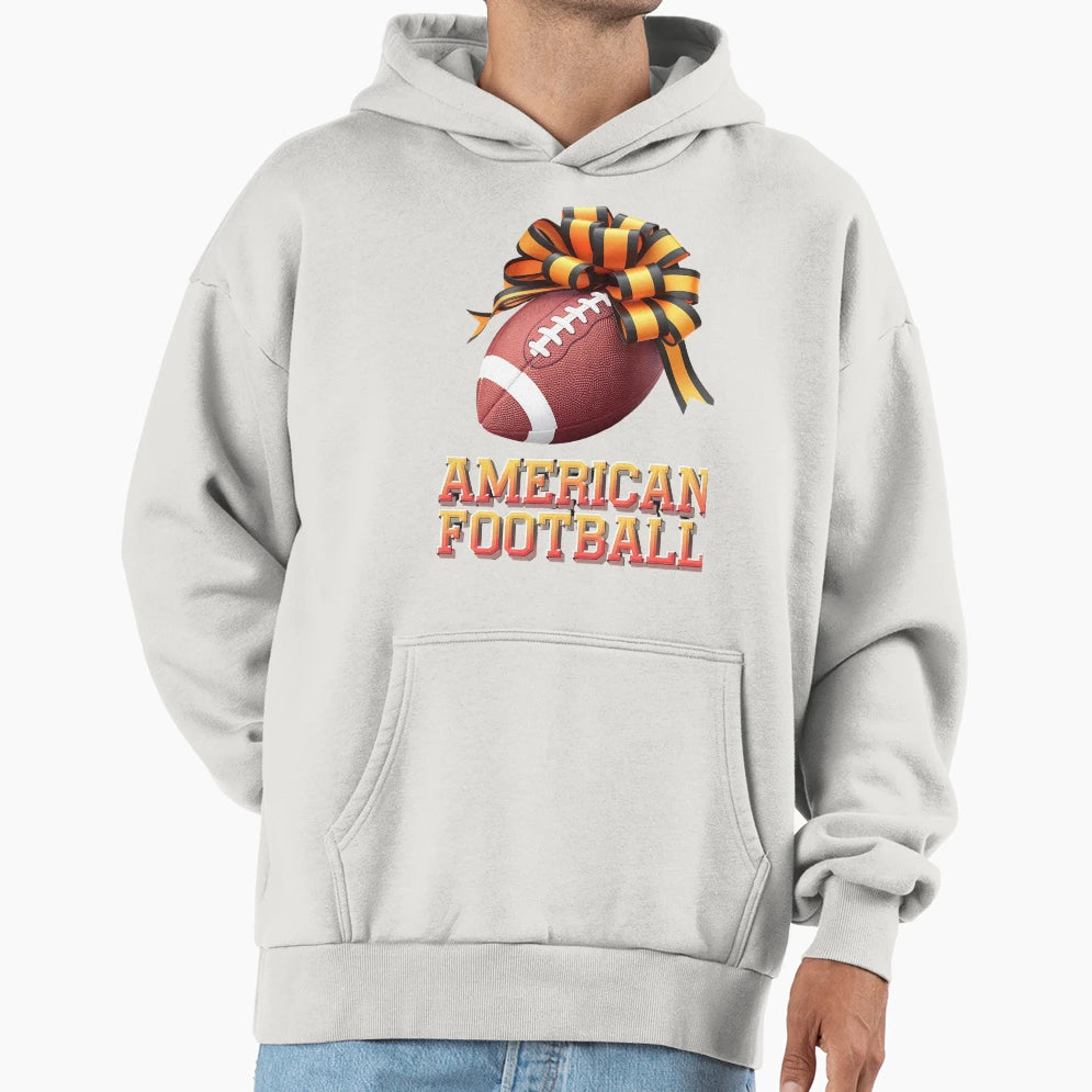 Coquette Football Lets American Hoodie - Casual Everyday Wear for Adults - T-Shirt, Sweatshirt, Hoodie
