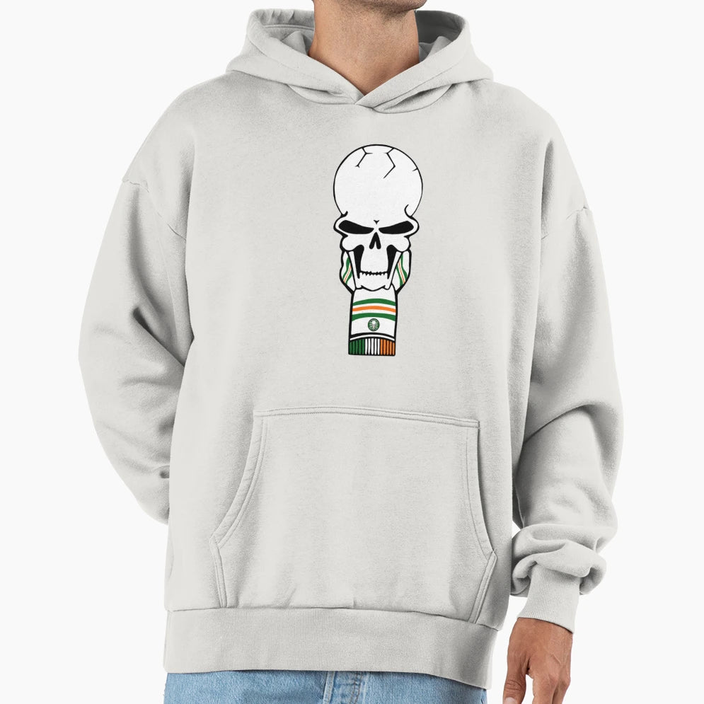 Green Brigade Skull Ireland Flag Hoodie - Streetwear Style Unisex - T-Shirt, Sweatshirt, Hoodie