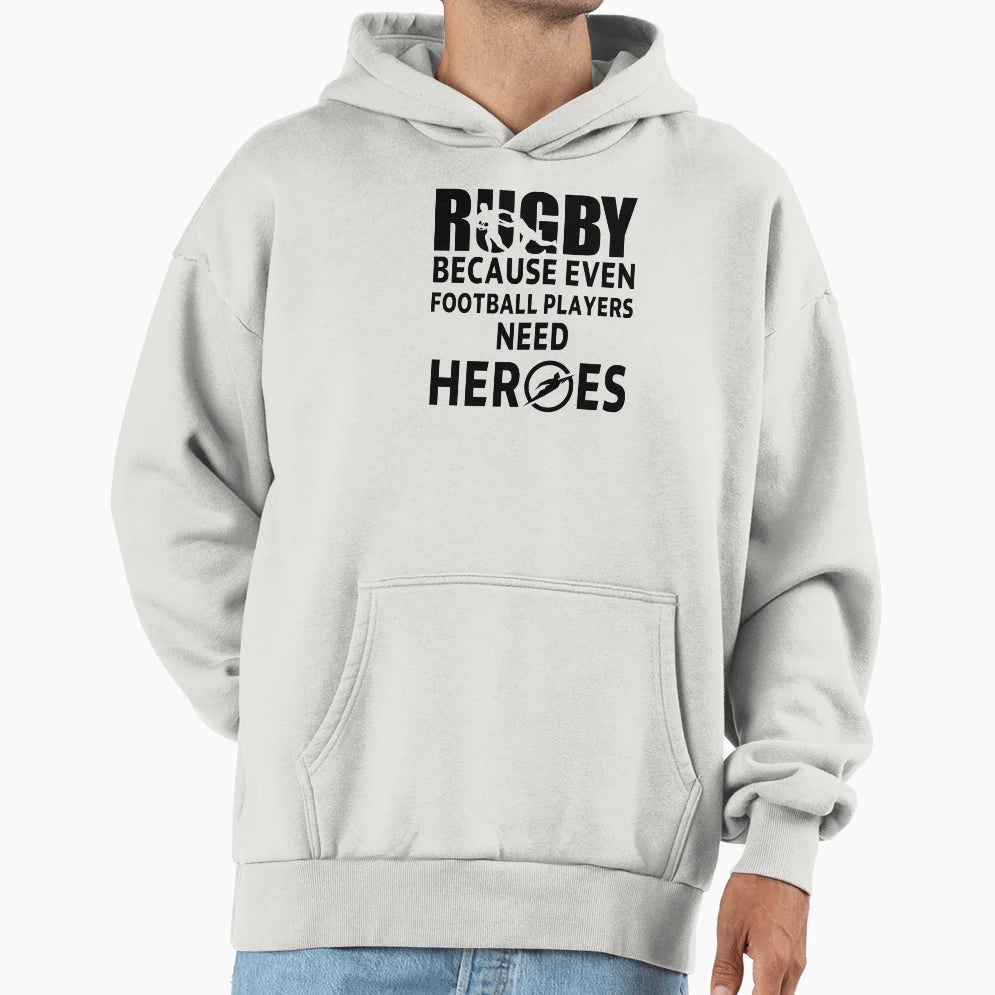 Funny Rugby Gift Rugby Because Even Hoodie - Minimalist Print Men Women - T-Shirt, Sweatshirt, Hoodie