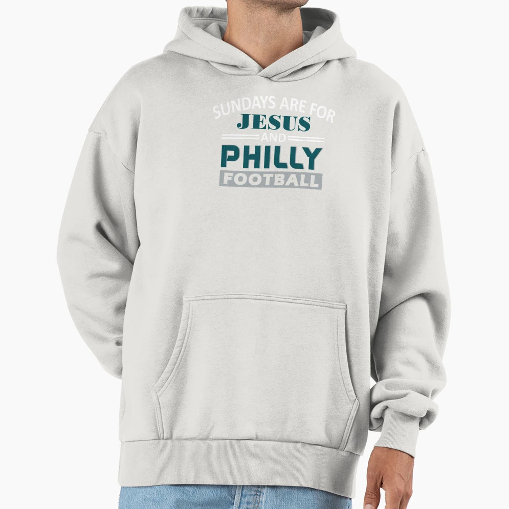 Funny Philadelphia Pro Football Sundays Hoodie - Aesthetic Graphic Unisex - T-Shirt, Sweatshirt, Hoodie