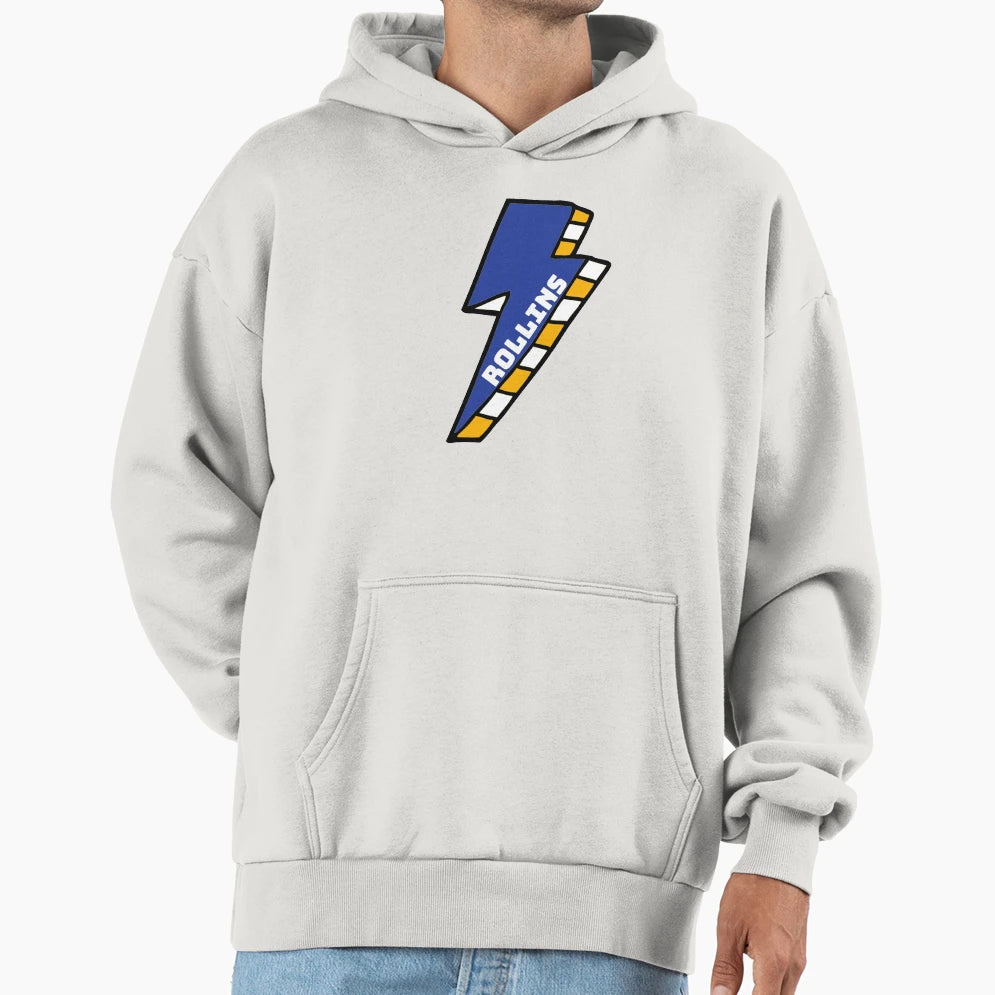 Rollins College Lightning Bolt Hoodie - Graphic Print for Adults - T-Shirt, Sweatshirt, Hoodie