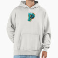 Letter B Blue Flames Hoodie - Fun Novelty Design for Adults - T-Shirt, Sweatshirt, Hoodie
