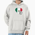 Mexico Soccer Heart Hoodie - Unique Graphic Unisex - T-Shirt, Sweatshirt, Hoodie