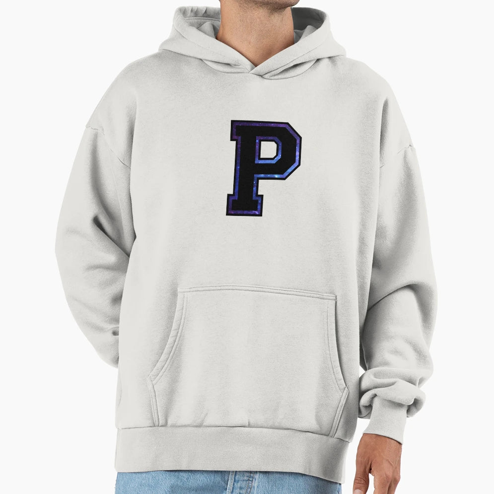 P Varsity Letter Hoodie - Custom Art Print Unisex - T-Shirt, Sweatshirt, Hoodie