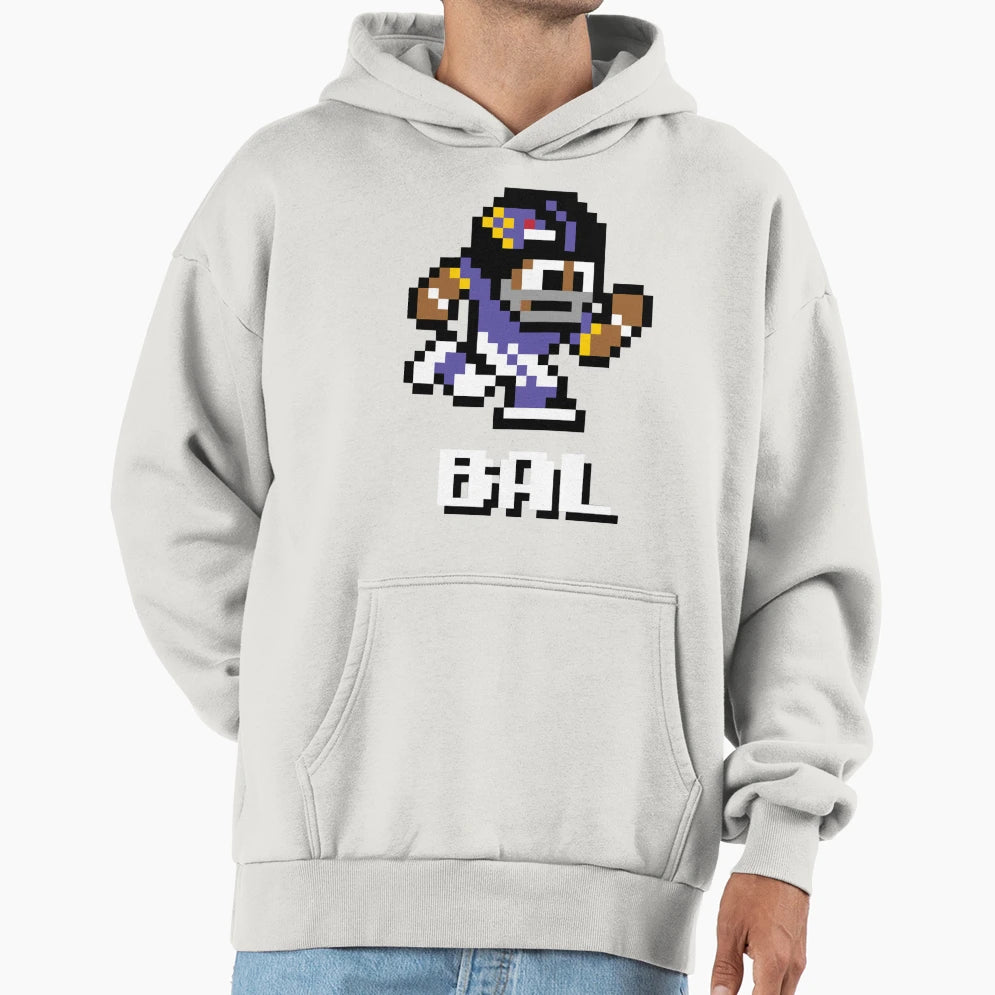 Baltimore Ravens Tecmo Super Bowl Hoodie - Custom Art Print Unisex - T-Shirt, Sweatshirt, Hoodie
