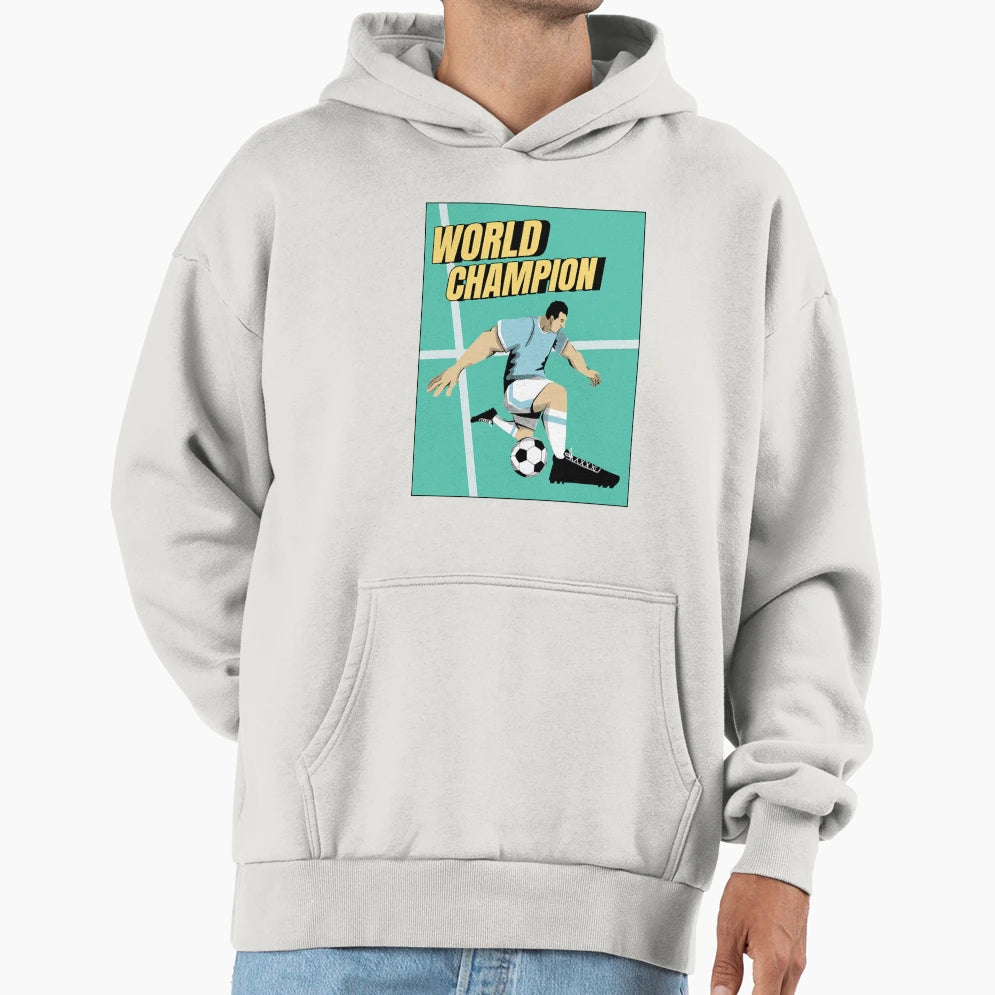 World Champion Soccer Hoodie - Custom Art Print Men Women - T-Shirt, Sweatshirt, Hoodie