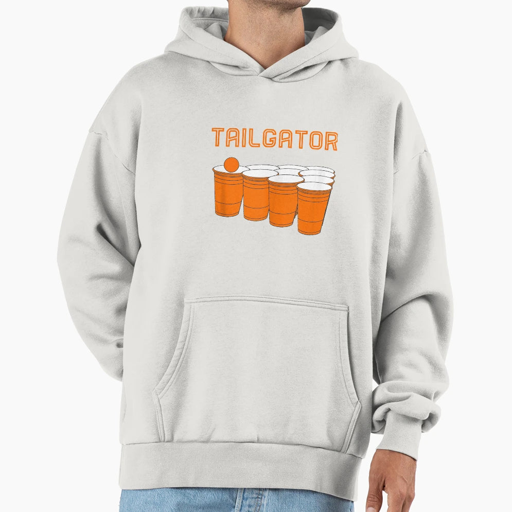 Tailgator Game Day Beer Pong Hoodie - Minimalist Print for Adults - T-Shirt, Sweatshirt, Hoodie