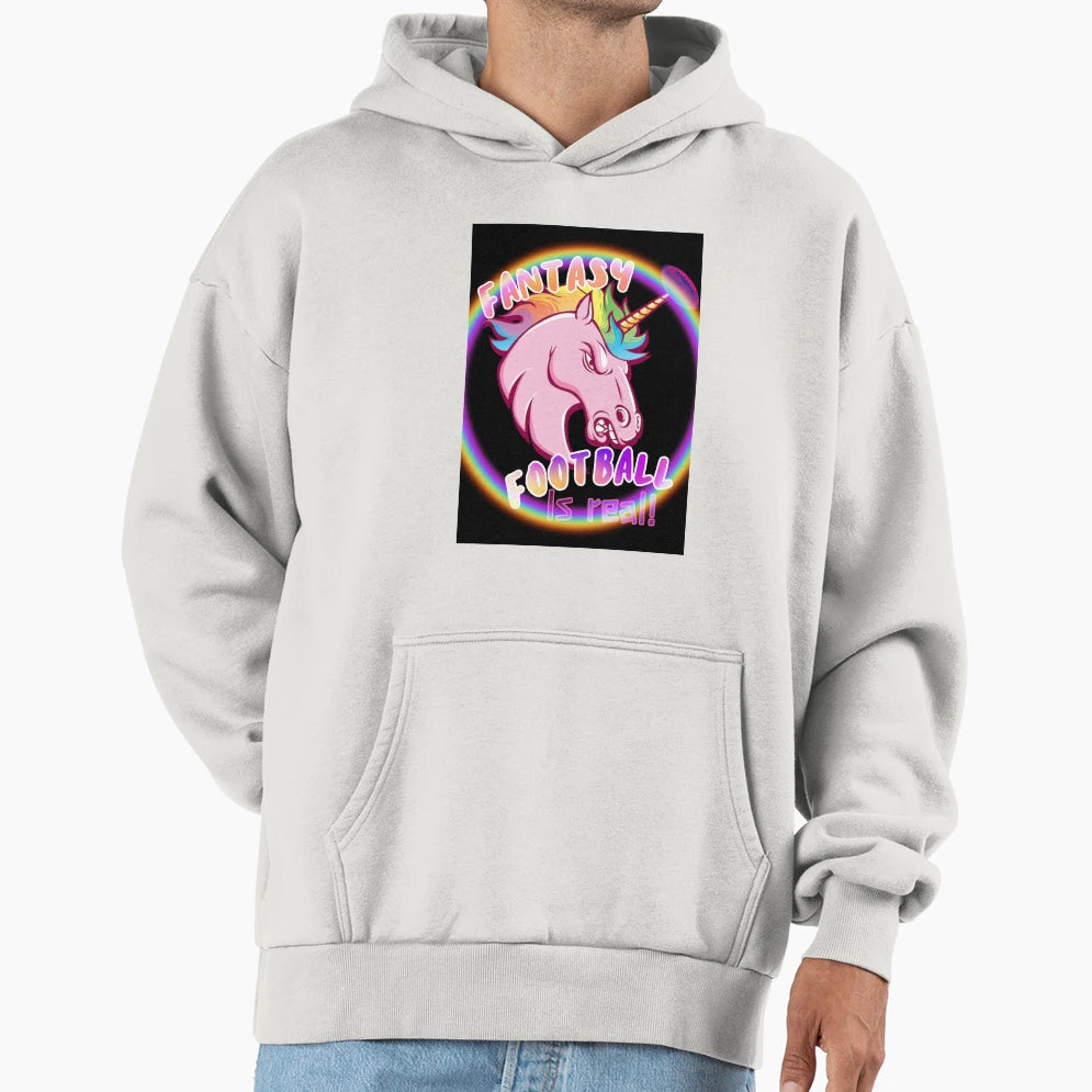 Fantasy Football Is Real Hoodie - Custom Art Print for Adults - T-Shirt, Sweatshirt, Hoodie