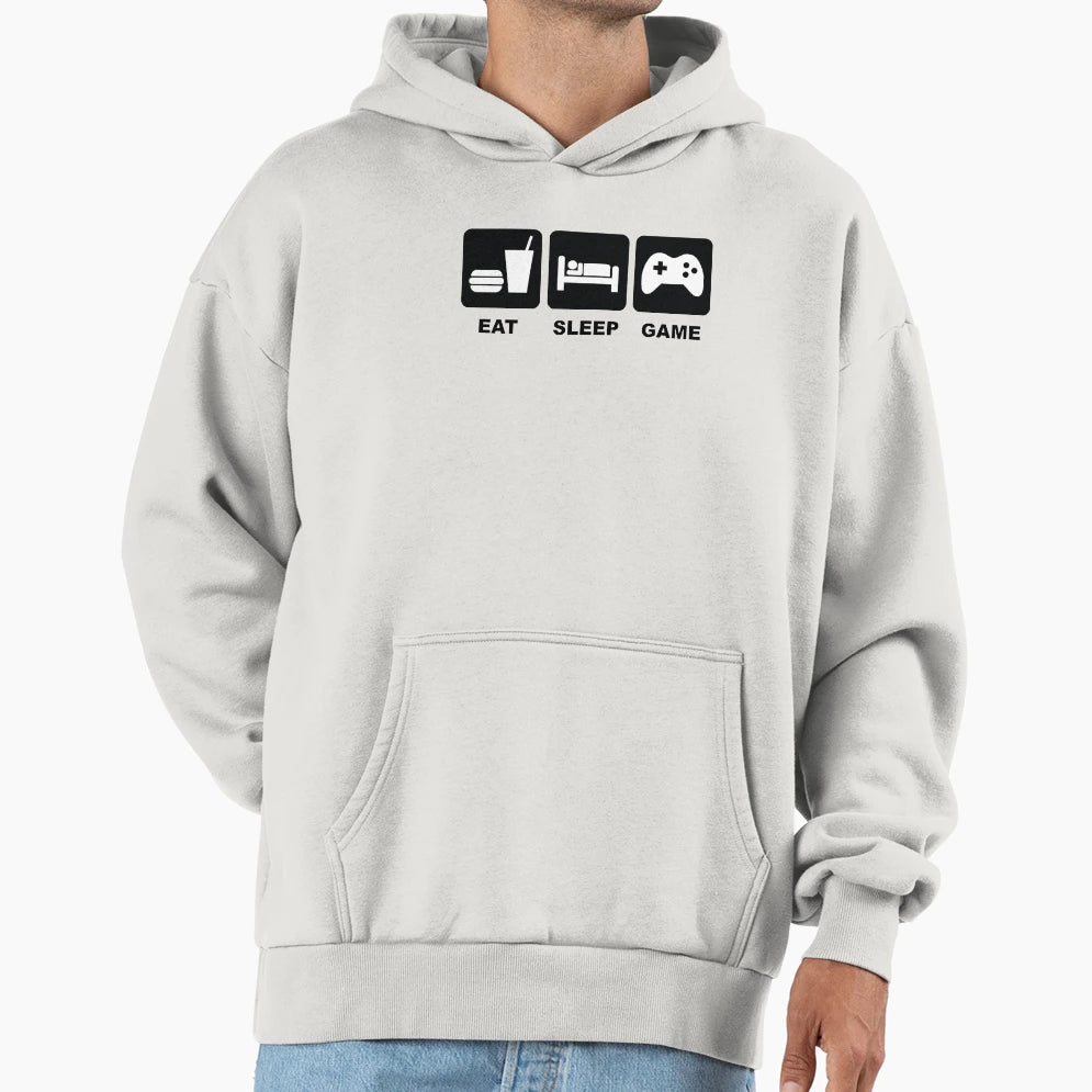 Eat Sleep Game Hoodie - Aesthetic Graphic Unisex - T-Shirt, Sweatshirt, Hoodie