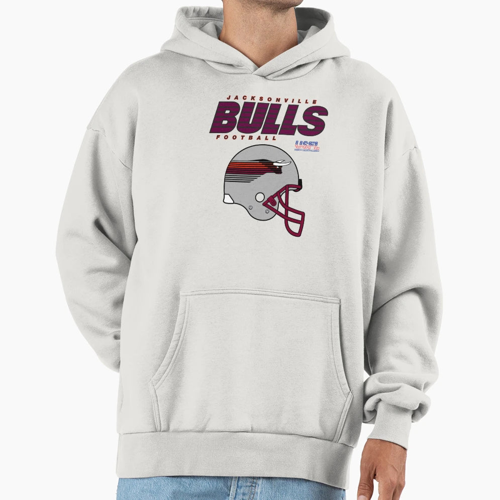 Jacksonville Bulls Helmet Hoodie - Graphic Print for Adults - T-Shirt, Sweatshirt, Hoodie