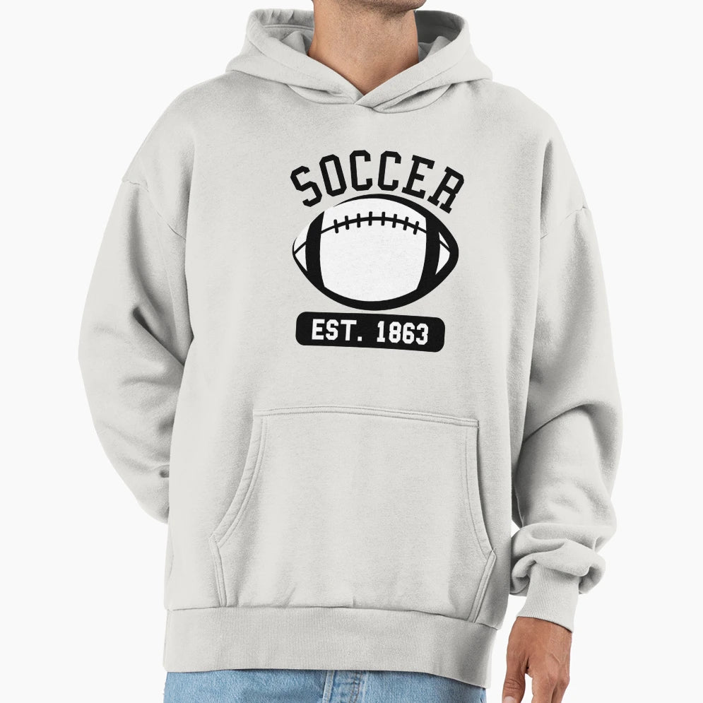 Funny Soccer Football Mashup Hoodie - Casual Everyday Wear for Adults - T-Shirt, Sweatshirt, Hoodie
