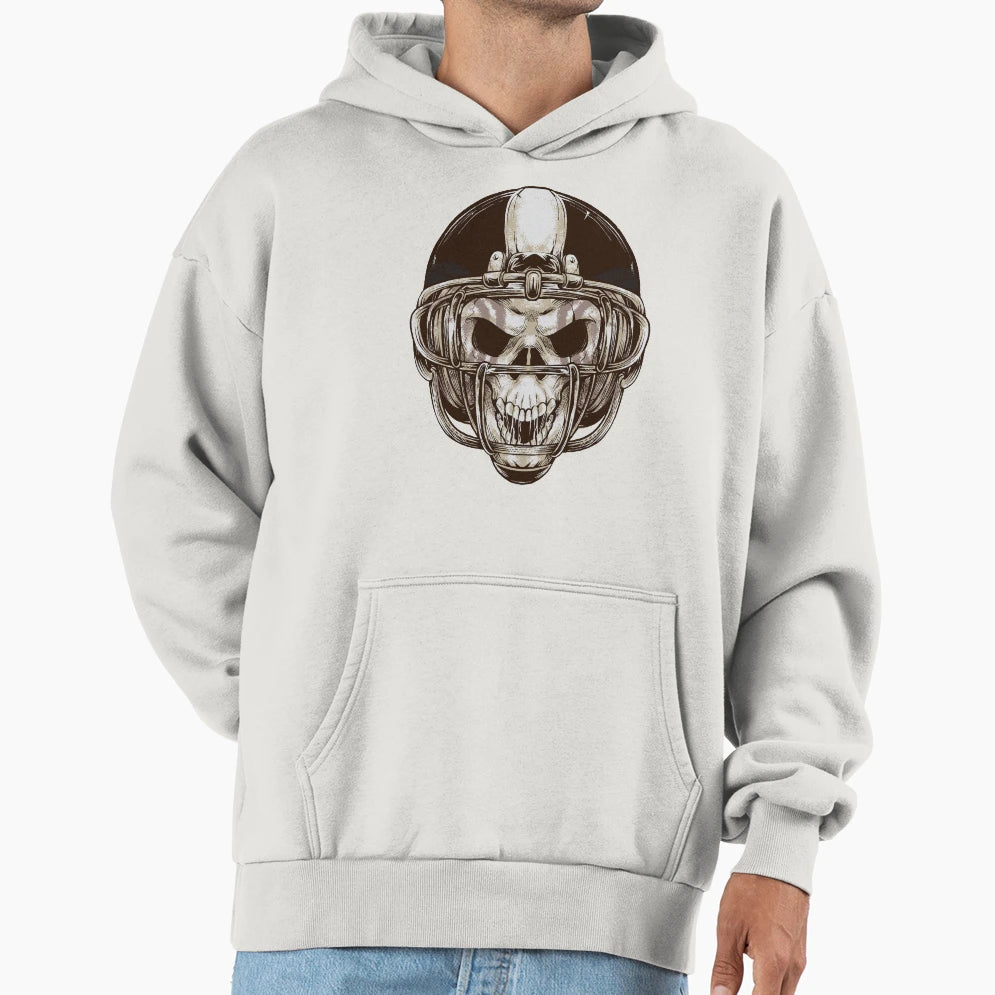 American Football Skull Tees Hoodie - Novelty Apparel for Adults - T-Shirt, Sweatshirt, Hoodie