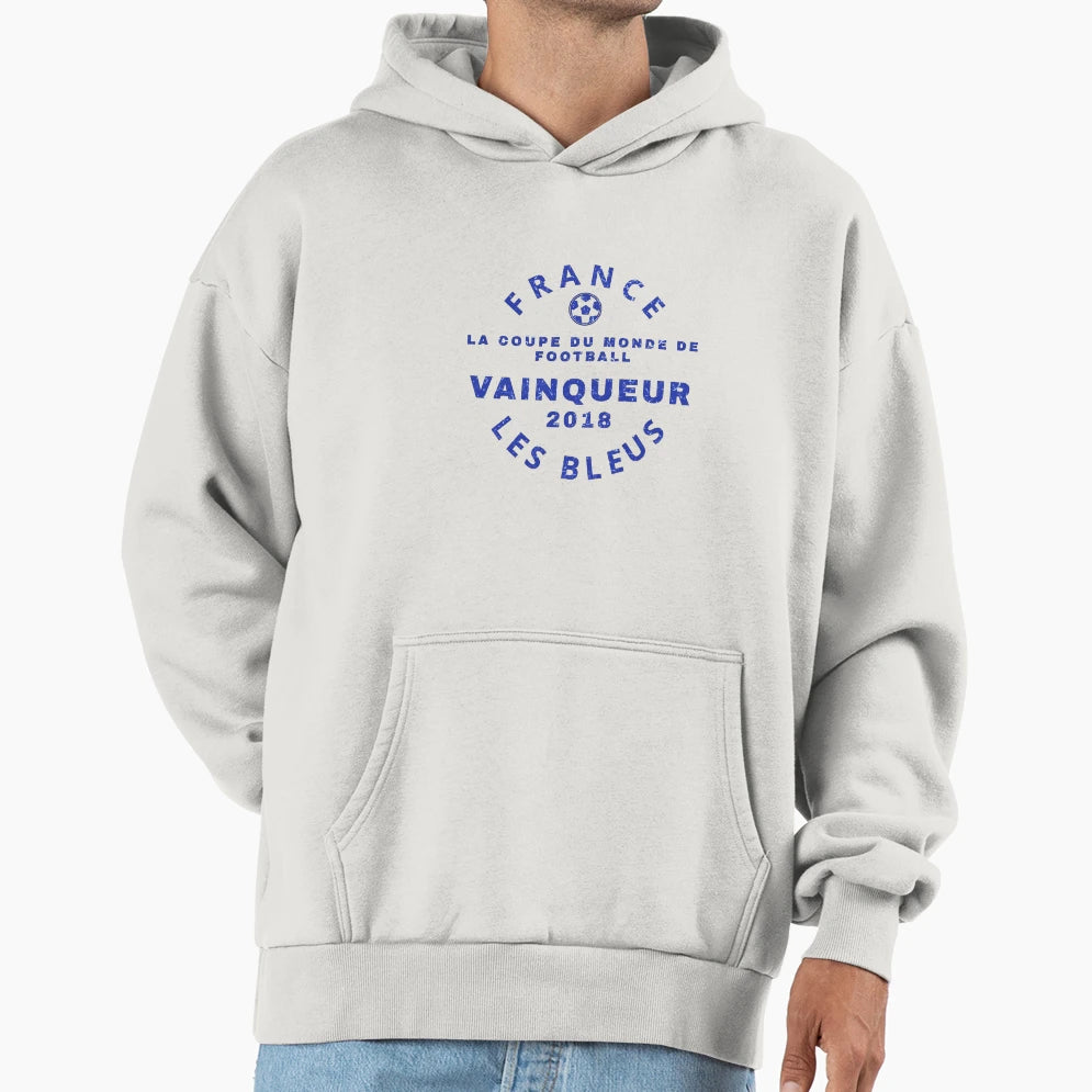France World Cup Champions 2018 Hoodie - Fun Novelty Design Men Women - T-Shirt, Sweatshirt, Hoodie