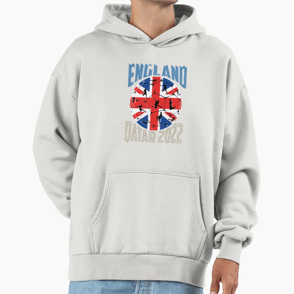 England World Cup Qatar 2022 Hoodie - Fun Novelty Design for Adults - T-Shirt, Sweatshirt, Hoodie