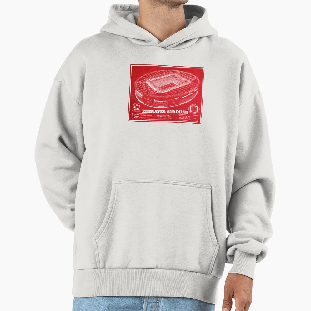 Emirates Stadium Hoodie - Graphic Print for Adults - T-Shirt, Sweatshirt, Hoodie